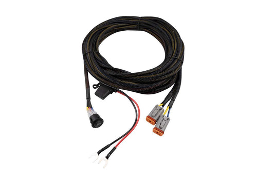 Diode Dynamics Light Duty Dual Output 4-Pin Wiring Harness - DD4092