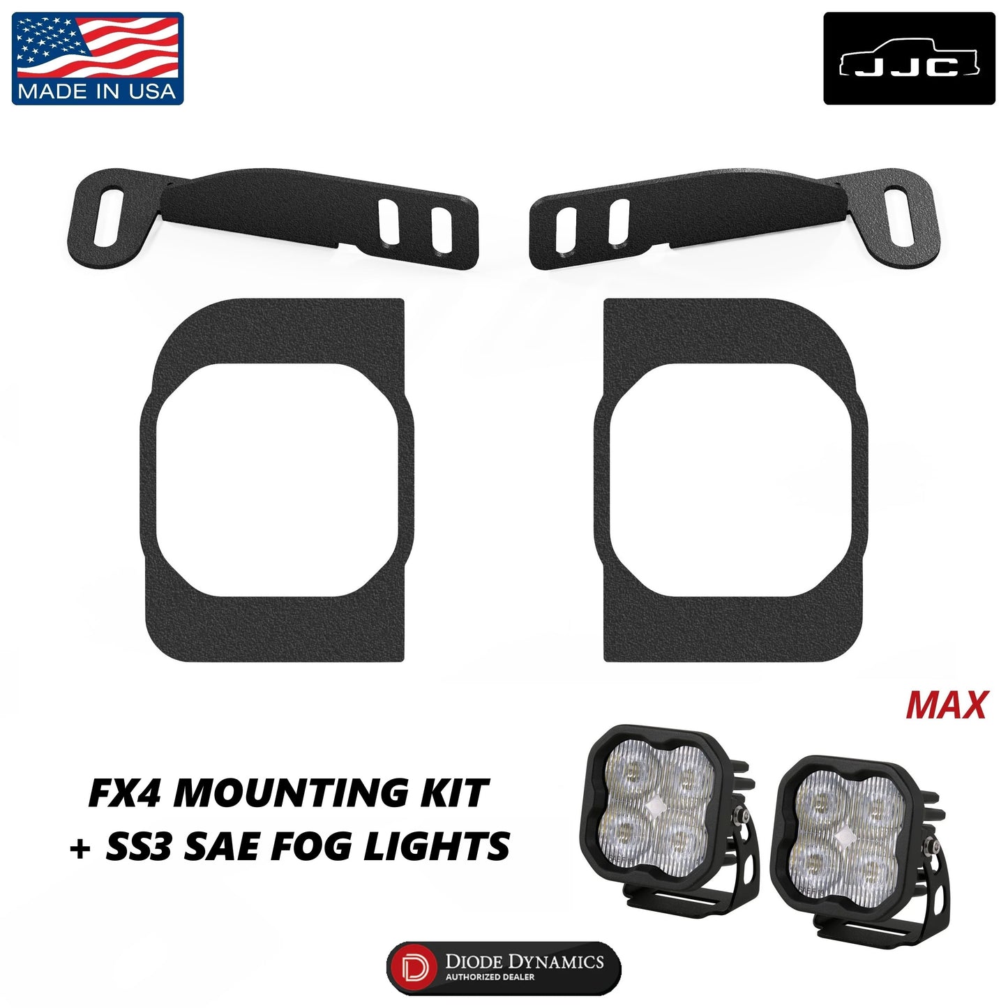 2022+ Ford Maverick FX4 Fog Light Kit with SS3 SAE Fog Lights