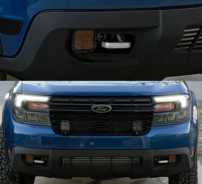 2023+ Ford Maverick Tremor Universal Fog Light Brackets with SS3 SAE Fog Lights